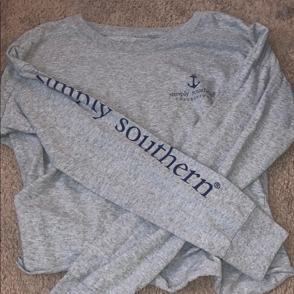 Cropped long sleeve shirt